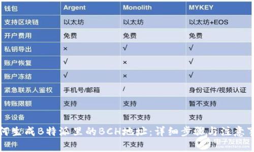 如何生成B特派里的BCH地址:详细步骤与注意事项