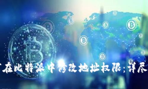 如何在比特派中修改地址权限:详尽指南