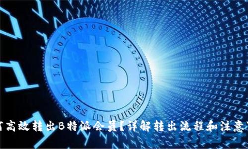 如何高效转出B特派会员?详解转出流程和注意事项