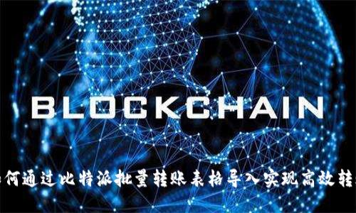 如何通过比特派批量转账表格导入实现高效转账
