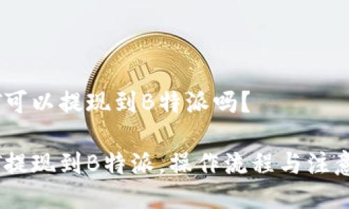 USDT可以提现到B特派吗？

USDT提现到B特派，操作流程与注意事项