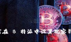 如何在 B 特派中设置观察钱包？
