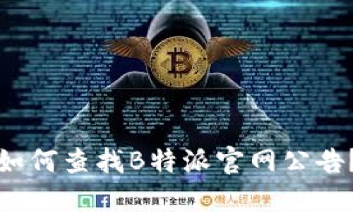 如何查找B特派官网公告？