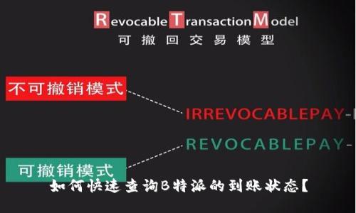 如何快速查询B特派的到账状态？