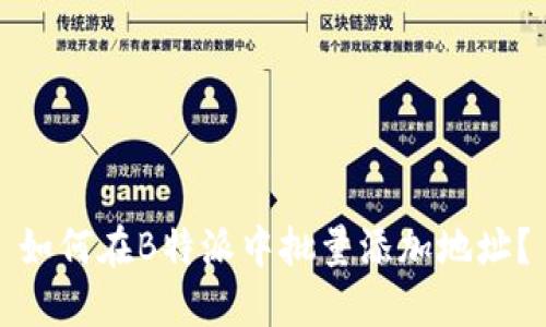 如何在B特派中批量添加地址？