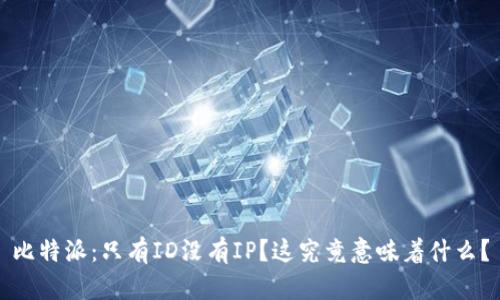 比特派：只有ID没有IP？这究竟意味着什么？