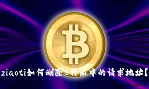 ziaoti如何删除B特派中的请求地址？