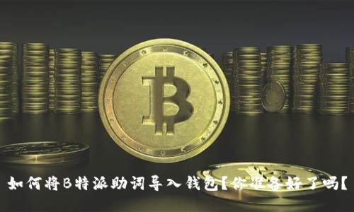 如何将B特派助词导入钱包？你准备好了吗？