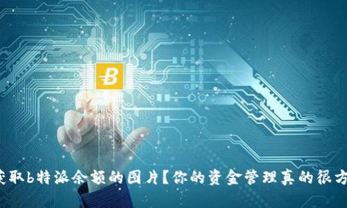 如何获取b特派余额的图片？你的资金管理真的很方便吗？
