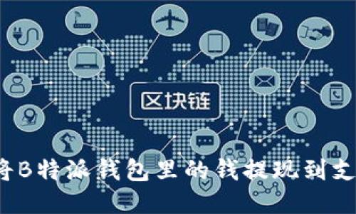 如何将B特派钱包里的钱提现到支付宝？