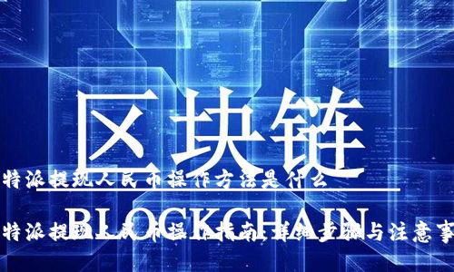 比特派提现人民币操作方法是什么

比特派提现人民币操作指南：详细步骤与注意事项